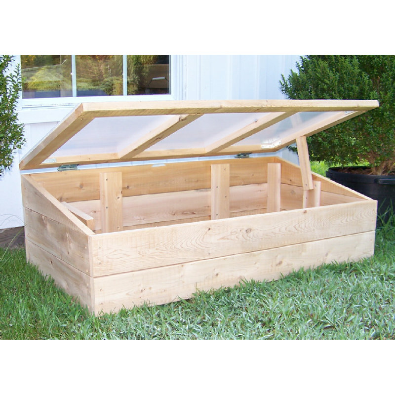 BarHarborCedar 48' W x 24' D Cold Frame & Reviews Wayfair